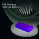 thumbnail image 4 of Hogar y cocina, Ventiladores, Ventilador de escritorio USB pequeño, Ventilador de mesa portátil de 3 velocidades, Ventilador de refrigeración pequeño con conexión USB, Ventilador de escritorio girator, 4 of 6