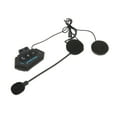 thumbnail image 2 of Casco de motocicleta con Bluetooth, auriculares con reducción de ruido de volumen ajustable, casco impermeable IP67, intercomunicador Bluetooth con micrófono, 2 of 10