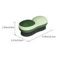 thumbnail image 3 of chaungfeng Laundry Stain Brush, Two-Side Soft Bristle Scrub Brush for Stain Removal, Silicone Household Clothes Washing Brush Dual-use Scrubbing Brush for Clothes Underwear (Green), 3 of 5