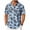 Light Blue, variant on ZVNAΖH Men's Tropical Palm Tree Print Hawaiian Shirt, Short Sleeve Collared Button Down Top for Summer Vacation & Beach