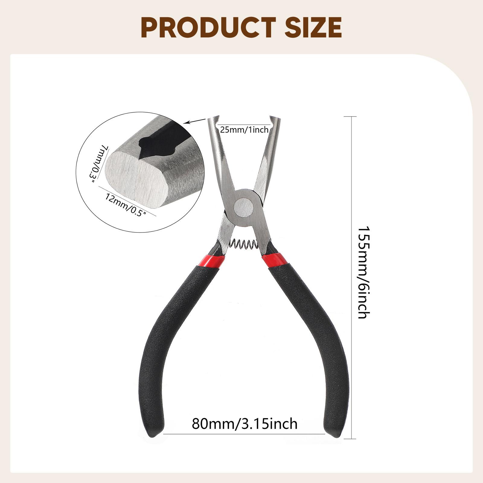 Fret Removal Pliers Guitar Fret Nipper Bass Fret Puller Carbon Steel High Strength for Electric Guitar and Bass Repair