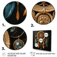 thumbnail image 3 of Designart "Intricate Visions Gold Dream Catcher" Landscapes Floater Framed Canvas Print, 3 of 7