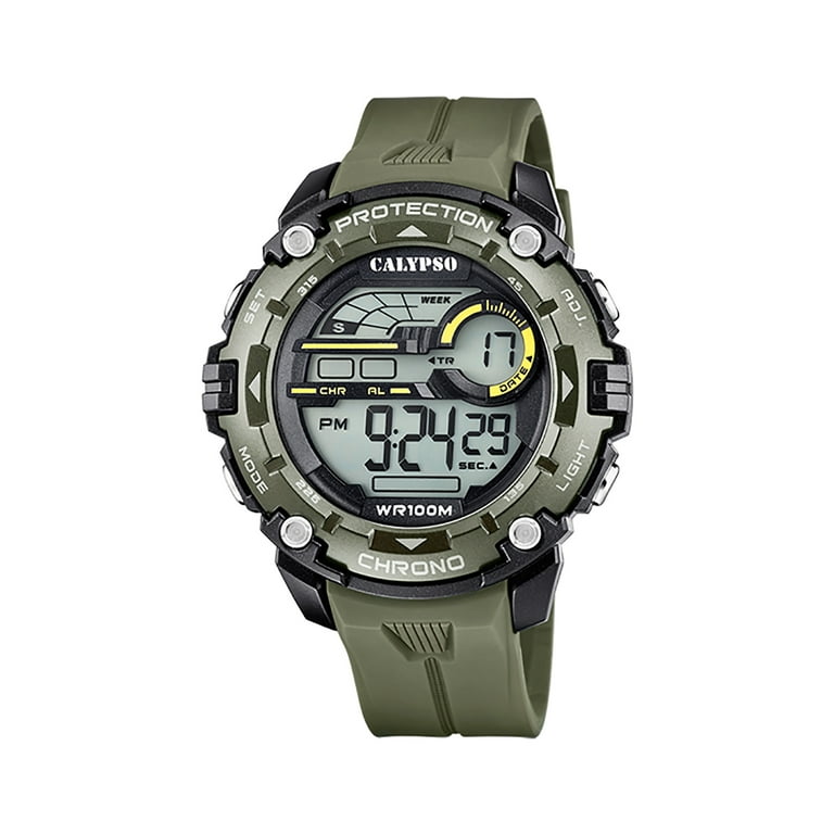 How to set time on rubber best sale led watch