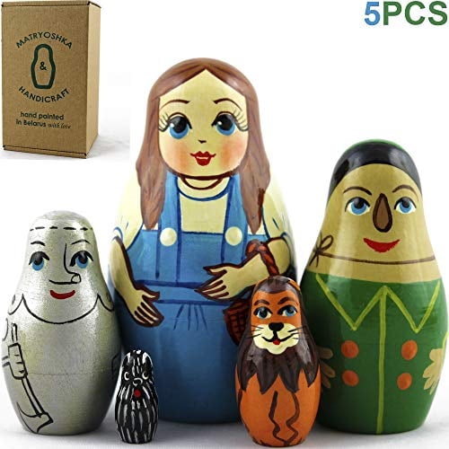 Wizard Of Oz Nesting Dolls 5 Pieces Wizard Of Oz Decorations Wizard Of