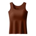 thumbnail image 2 of plus size Tank Tops with Built in Bras Tummy Control Seamless Wide Strap Camisole Shaper Shelf Bra Tank for Senior,3XL, 2 of 10