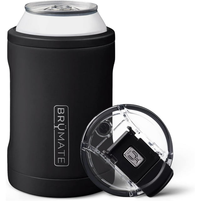 Enfriador de latas BrüMate Hopsulator Duo, 12 oz, negro mate