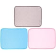 thumbnail image 1 of 3Pcs Pet Summer Cooling Mat Rabbit Cooling Pad Hamster Guinea Pig Cool Plate Ice Bed Washable Small Pet Training Pad for Chinchilla Small Animals Blue Pink Grey, 1 of 8
