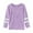 Light Purple, variant on Girls Tshirts Casual Long Sleeve Striped Cuffs Crew Neck Tees Top Girls Tops Army Green 2-3 Years