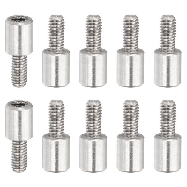 M3x9+6mm Album Scrapbook Extension Posts Extension Screw, 10Pcs Stainless Steel Extension Post Replacements for Binding Extending Refillable Scrapbook Photo Album Craft DIY