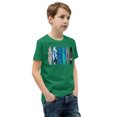 thumbnail image 2 of Surf Vibe Boys' T-Shirt – Cool Beach Shirt, Skater Graphic Tee, Summer Coastal Outfit (Kelly, XL), 2 of 3