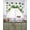 White Dark Green, variant on St Patrick's Day Swag Valances for Windows, Small Curtains Drapes, Green Shamrock Leaf Gold Coin Retro Beige Kitchen Window Curtains Over Sink Window Treatment Valance for Bedroom/Bathroom 56"x36"