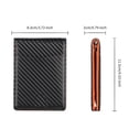 thumbnail image 5 of LOUEBICA Wallet for Men Leather Slim Bifold Card Holder RFID Blocking Minimalist Front Pockets Wallet with Money Clip, 5 of 6