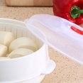 thumbnail image 6 of Microwave Oven Steamer,Multifunctional Microwave Vegetable Steamer with a Transparent Lid,Cookware Micro Wave Dish,Kitchen Cooking Steamers for Cooking Dumplings,Vegetable(1 Layer), 6 of 9
