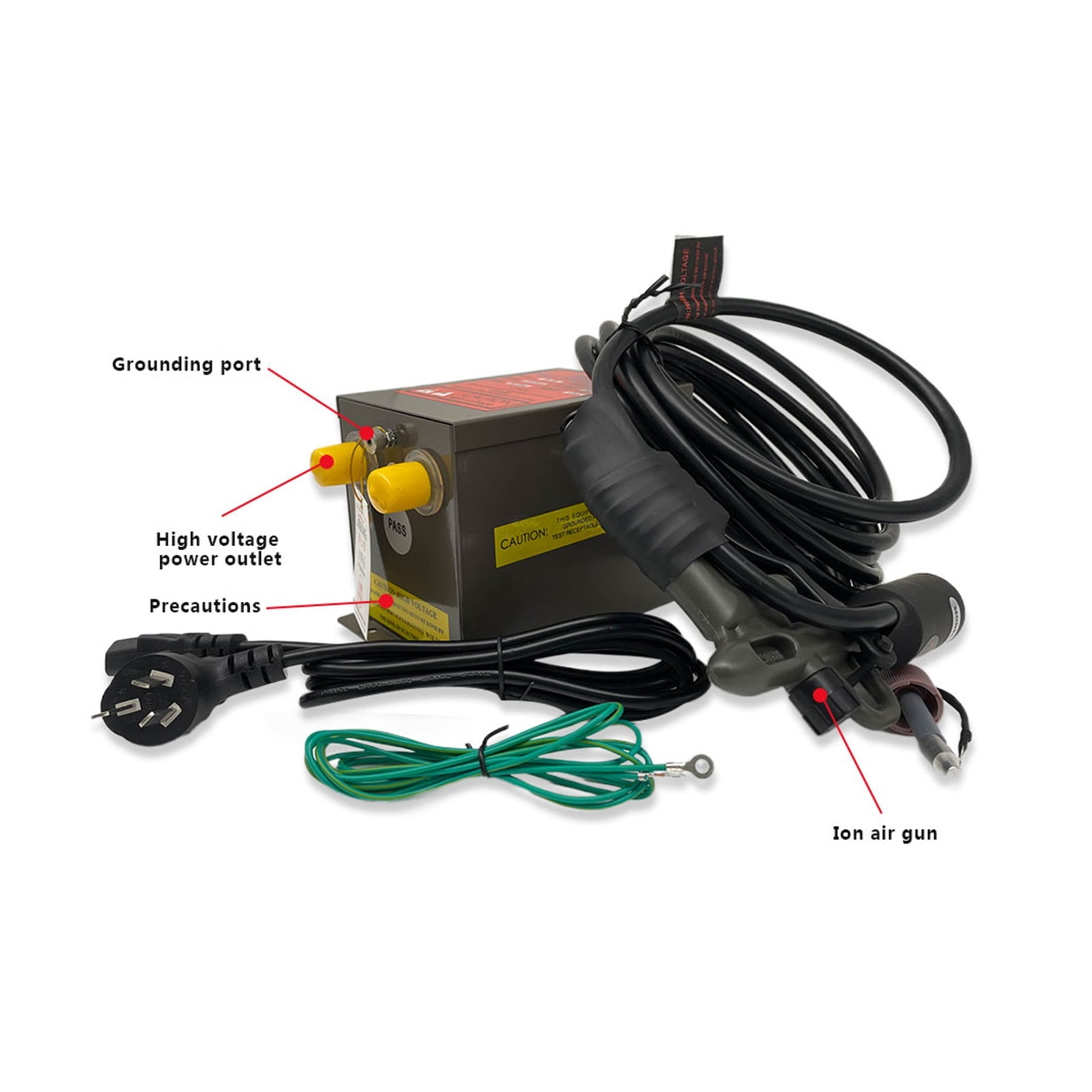 SL-004C Ionizing Air Blower Static Eliminator Electrostatic Precipitator Dust Gun With AC 7.0KV High Voltage Generator 40-80PSI