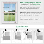 LazBlinds No Tools No Drill Cordless Cellular Shades, Blackout Light Blocking Honeycomb Shades for Home, Thermal Insulation Blinds for Windows, 22 W x 36 H, White