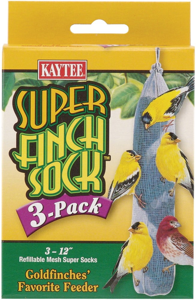 2pk Thistle-Sock Birdfeeders 12oz ea Finch Feeders Mr Canary A Pair of Socks NIB 