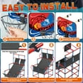 thumbnail image 3 of JoyStone Kids Basketball Arcade Game With LED Scoring and Sounds, Dual Shot Basketball Game for 2 Players with 6 Balls, Indoor Outdoor Basketball Toy Set for Toddlers, 3 of 8