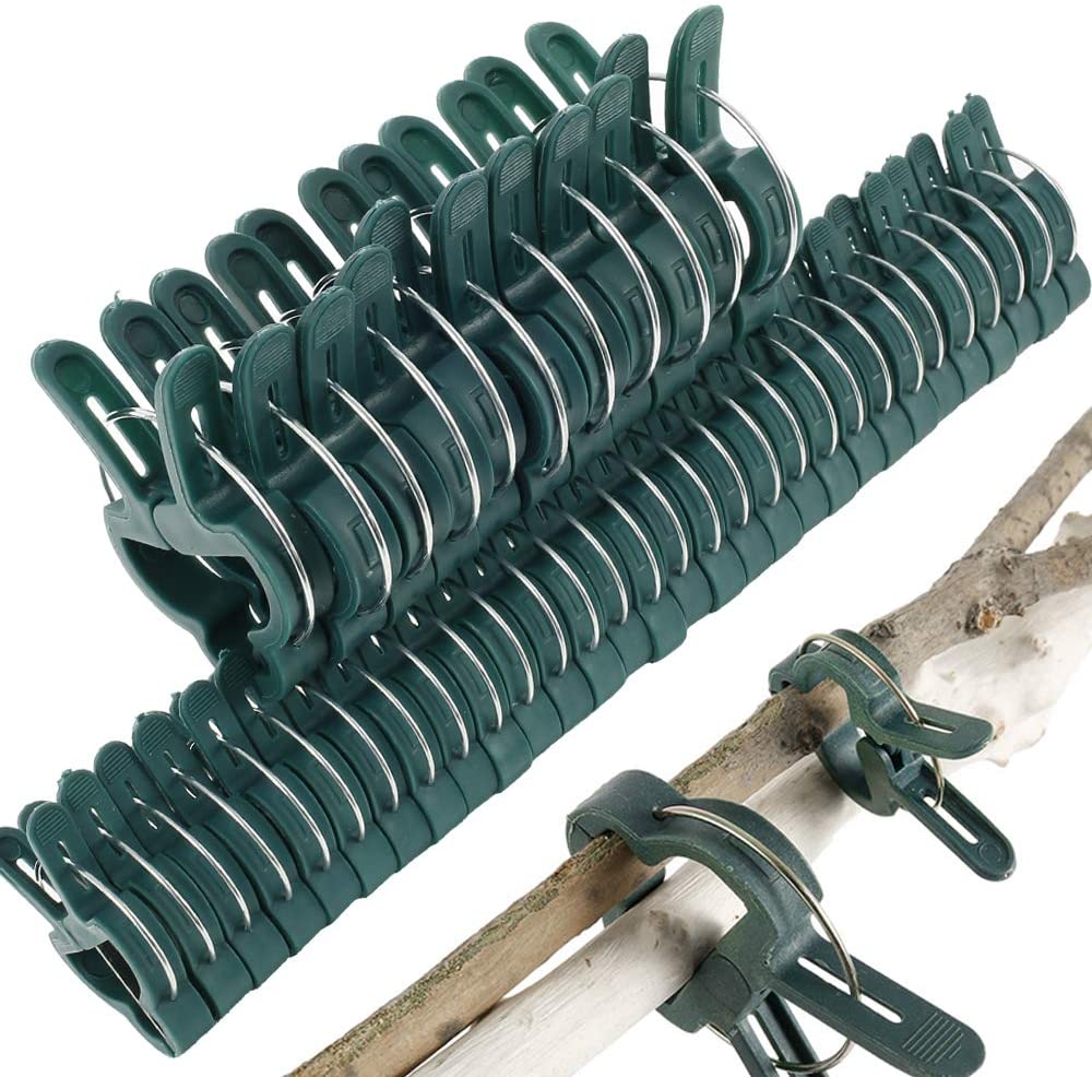 Details about / 100Pcs Plastic Plant Support Clips Vine Tomato Stem Vegetable Fixing Clip Garden
