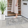 thumbnail image 2 of SIABC-Grey Washable Boho Vintage Area Rugs 2×3 Non-Slip Traditional Small Carpet Doormat for Bathroom Kitchen Entryway, 2 of 4