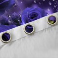 thumbnail image 4 of Homewish Valentine'S Day Rose Black Out Curtains,Green Butterflies Curtains Pack of 2 (42x63 Each),Purple Flower Floral Bedroom Curtains For Men Women,Luxury Bedroom Decor, 4 of 6