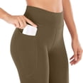 thumbnail image 6 of Yoga Pants Women High Waist Casual Soft Straight Leg Flare Leggings Tummy Control Seamless Bootcut Pants With Pockets, 6 of 6