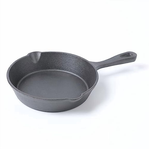Mini Pre- seasoned Cast Iron Skillet,6.69 inch Round pan cast iron server frying pan