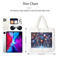 thumbnail image 3 of Yiaed Fireworks1 Print Fluffy Shoulder Bag Plush Bags Women Ladies Tote Bag Fluffy White Furry Purse Handbag for Autumn and Winter, 3 of 7