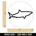 thumbnail image 2 of Shark Outline Self-Inking Rubber Stamp Ink Stamper - Brown Ink - Medium 1 Inch, 2 of 7