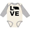 thumbnail image 3 of Inktastic Love Nebraska Boys or Girls Long Sleeve Baby Bodysuit, 3 of 5