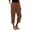 A-Coffee692, variant on Elastic Waist Tulip-Hem Capri Pants for Women Loose-Fit Pocketed Casual Everyday Cropped Trousers 2/2