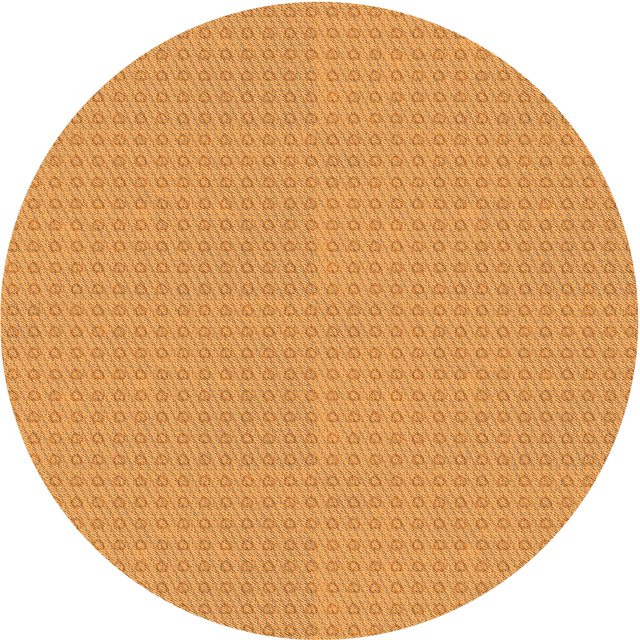Ahgly Tapis de Zone Carré Transitionnel Néon Orange Lavable en Machine, 3 Pieds Carré