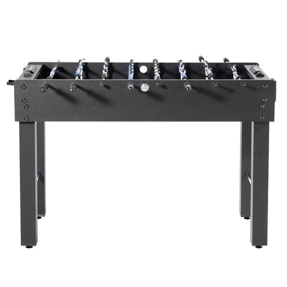 KFFKFF 48-Inch Foosball Table, Standard Size for Indoor Use, Perfect for Home, Family, and Game Rooms, Sturdy Soccer Game Set with 2 Balls, Score Tracker, and Cup Holders