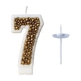 thumbnail image 1 of Birthday Candles for Cake Gold Macaron Pearl Wax Number Party Decorations for Kids, 1 of 7