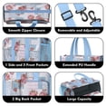 thumbnail image 3 of Teacher Tote Bag,Pioneer Flower Floral Print Pattern Teacher Utility Tote Bag,Large Work Tote Bags for Women with Multiple Pockets,Top Zipper Closure,13.8x10.6x6.7 Inch, 3 of 5