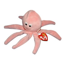 Open Box Ty Beanie Baby: Inky the Octopus - Pink | Stuffed Animal | MWMT