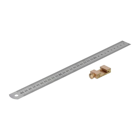 

Woodworking Ruler Brass Positioning Adjustment Block High Efficiency Rust-proof 0-300mm For Woodworking Measurement For Ruler Limit