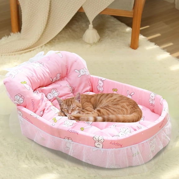 Cat Bed Dog Bed Pet Bed, Plush Pet Mat Cushion for Indoor Rest, Warm Pet Blanket Sleeping Pad, Sturdy Pet House Nest for Kittens Puppies Small Pets Living Room