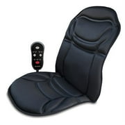 Comfort Products Dual Zone Heat and Massage Cushion, Black