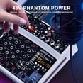 thumbnail image 4 of Mezclador de sonido de audio BOMGE Consola de mezclas digital para DJ de 6 canales, 4 of 8