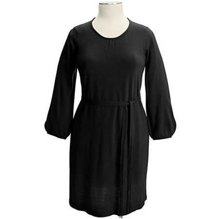 Women's Plus Belted Scoop Sweater Dress