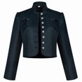 thumbnail image 6 of RFQWOVSR Womens Slim Short Double Button Long Sleeve Jacket Casual Fashion Coat XXL, 6 of 6