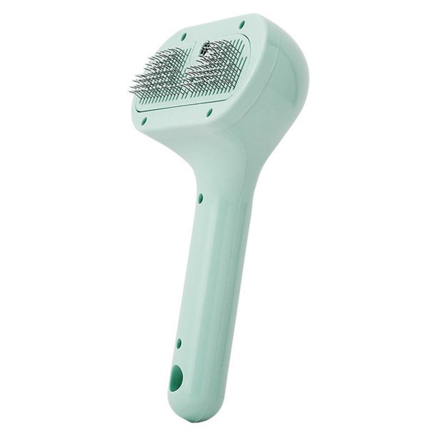 Cepillo Para El Aseo De Mascotas Con Función De Pulverización Herramienta Para La Eliminación Del Pelo Y El Masaje De Perros Y Gatos Diseño Duradero De Abs Y Acero Inoxidable Para Uso En Interiores