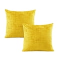 thumbnail image 5 of Home Soft Things Textured Velvet Pillow Covers (Set of 2), - Sulphur - 26" x 26", 5 of 6