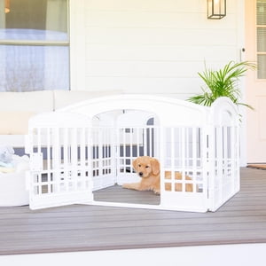 Carlson Pet Products 4-Panel Plastic Playpen, 24"