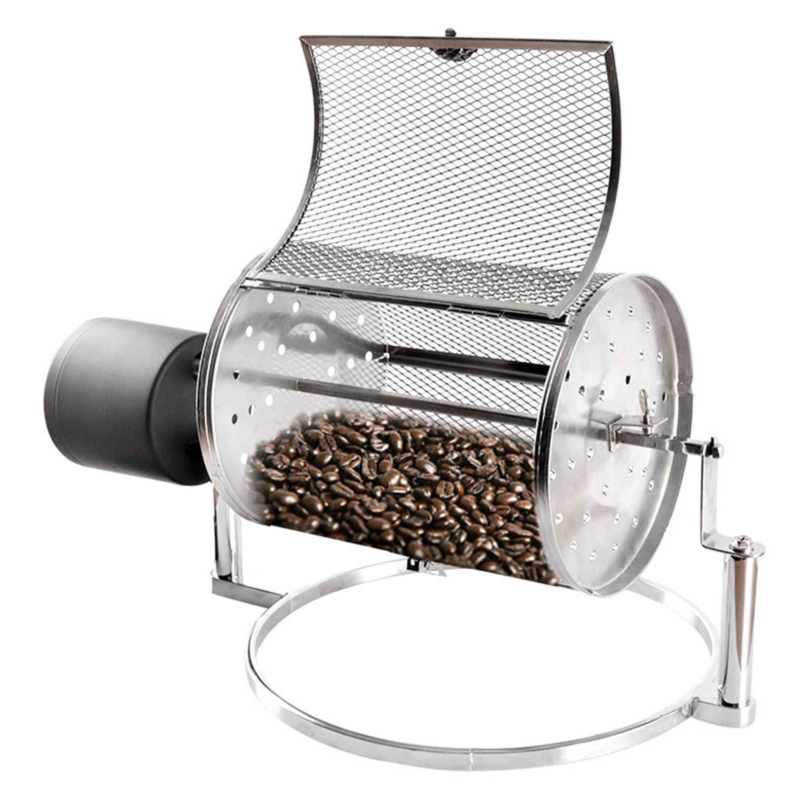 Coffee Bean Roaster Roller Baker US Plug Household Use Home Reusable Power Saving Non Stick Dryer for Grain Nuts Peanut Cashew S 18x14cm