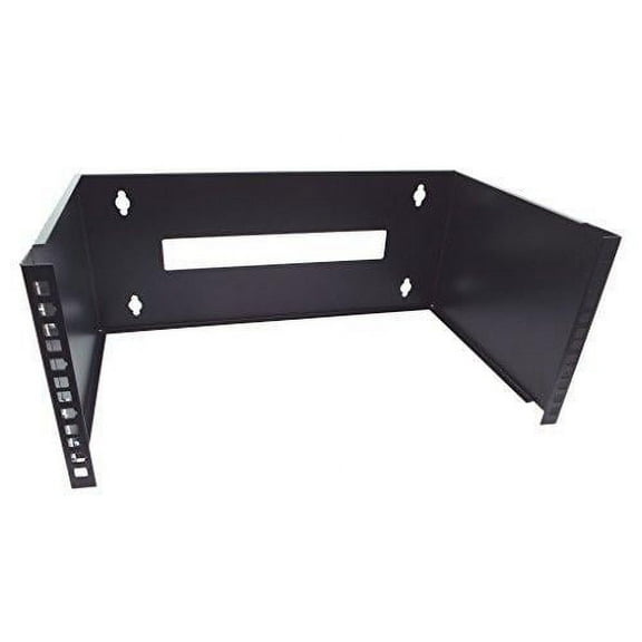 CNAweb 4U 19-Inch Hinged Network Wall Mount Equipment Rack Bracket - Black