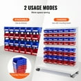 thumbnail image 3 of VEVOR Plastic Storage Bin, (5-Inch x 4-Inch x 3-Inch), Hanging Stackable Storage Organizer Bin, Blue/Red, 24-Pack, Heavy Duty Stacking Containers for Closet, Kitchen, Office, or Pantry Organization, 3 of 9