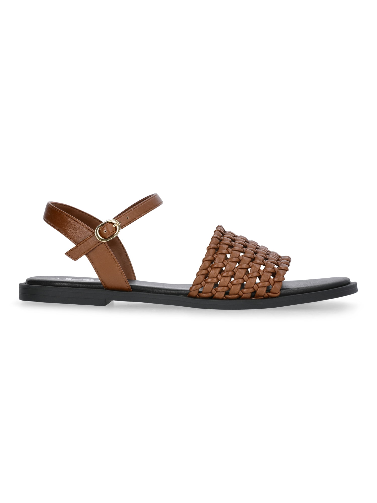 Weekend Academy Girls Faux Leather Woven Sandals