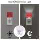 thumbnail image 3 of Balery Christmas Santa Cartoon Snowman A Luz Nocturna LED con Sensor Automático, Enchufe con Sensor Crepuscular, Luz Suave de 0.5W para Dormitorio, Pasillo, Baño-EU, 3 of 7