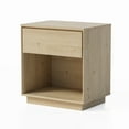 thumbnail image 2 of EYYTHUNG Modern Nightstand Wood End Side Table, Farmhouse Accent Night Stand Bedside Table, Light Oak, 2 of 6